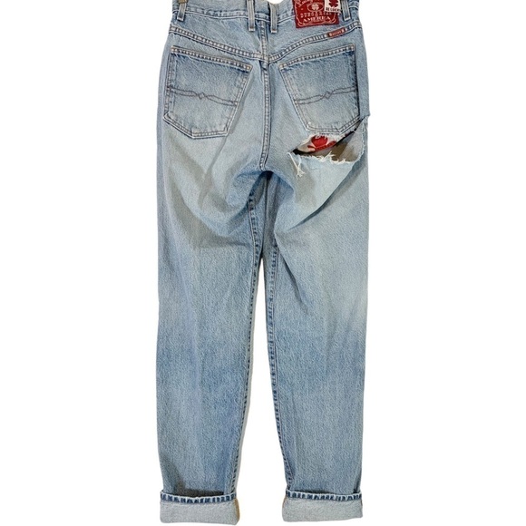 Vintage Lucky Brand 91 High Waist Ass Rip Jeans Sz 30 - Picture 1 of 9
